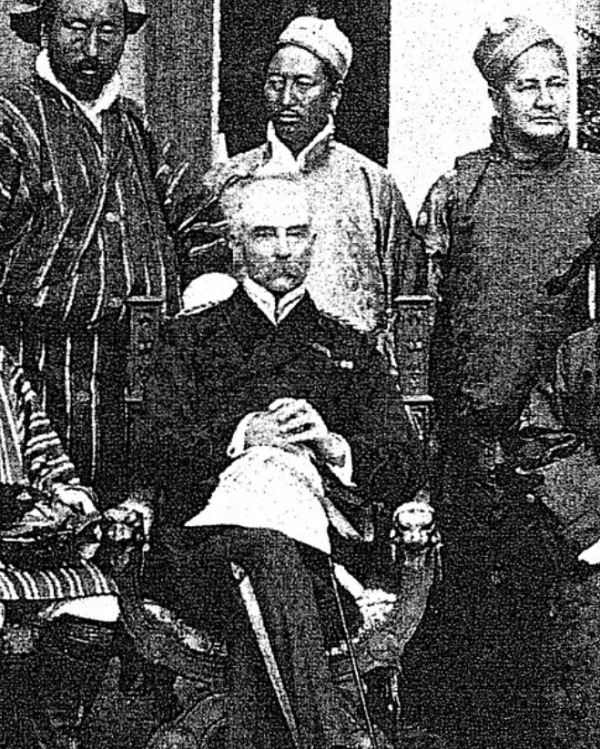 Product image Bhutan. Tibet. Group at  camp Tassetree Jong. Punakha. 1907.