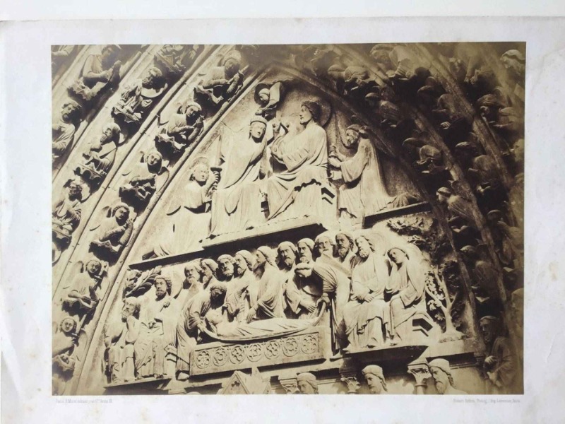 Image du produit Cathédrale de Paris. Tympan porte côté nord. Façade principale.