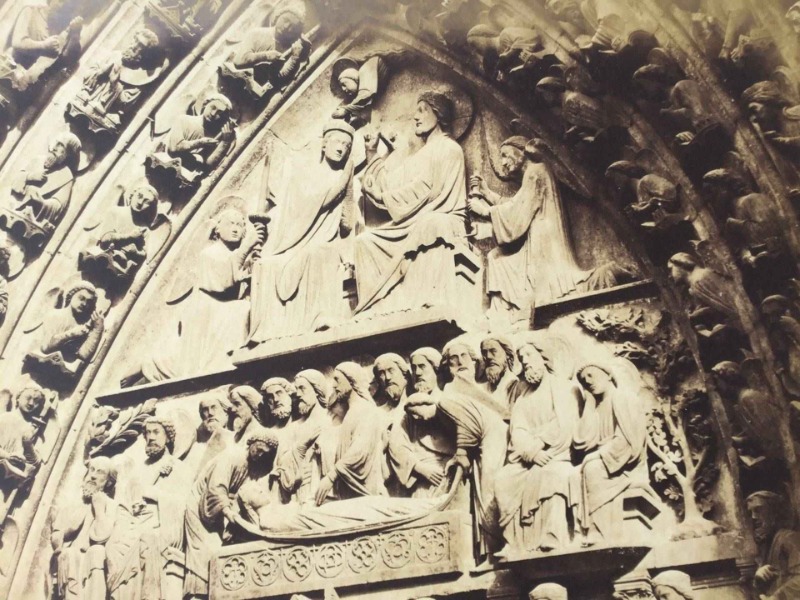 Image du produit Cathédrale de Paris. Tympan porte côté nord. Façade principale.