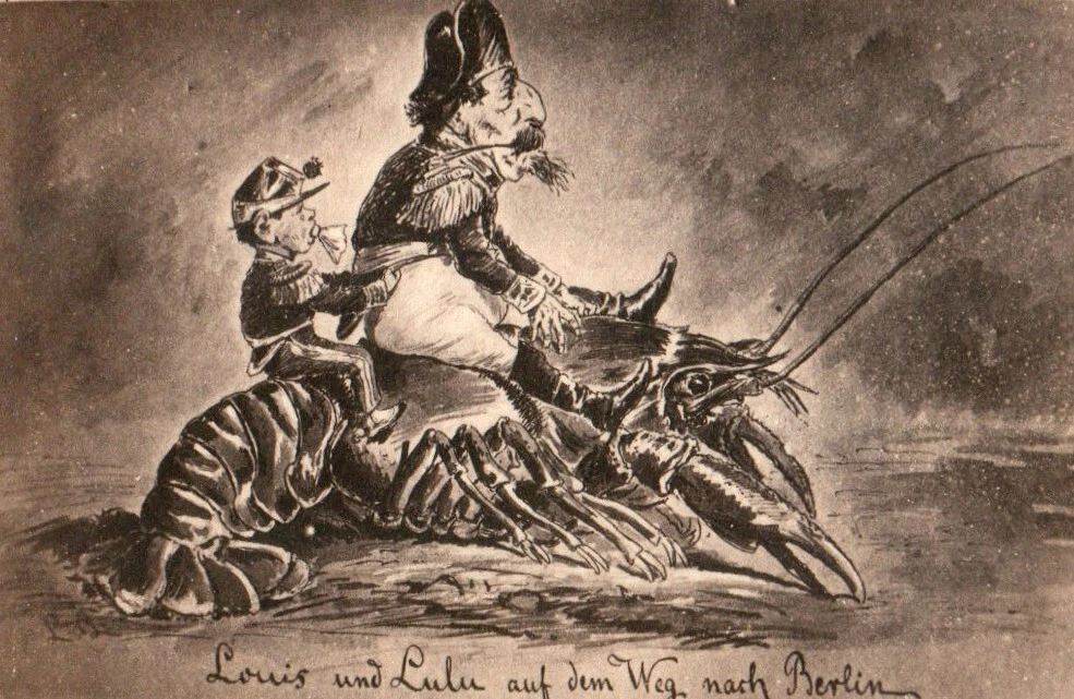 Miniature du produit 'Louis & Luluauf dem weg narch Berlin" Napoléon III et le Prince Impérial - Caricature