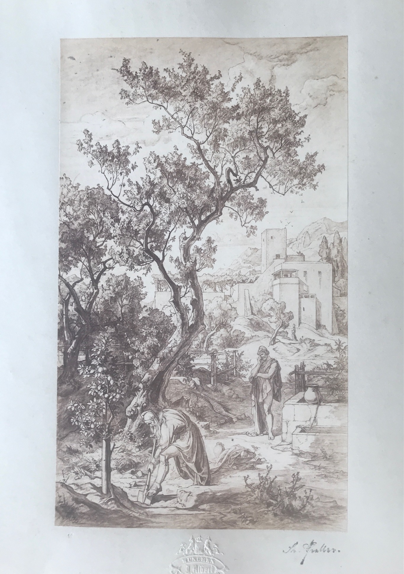 Miniature du produit Odyssee Landschaften. 16 photographies à partir des dessins de Friedrich Preller's. 1863.