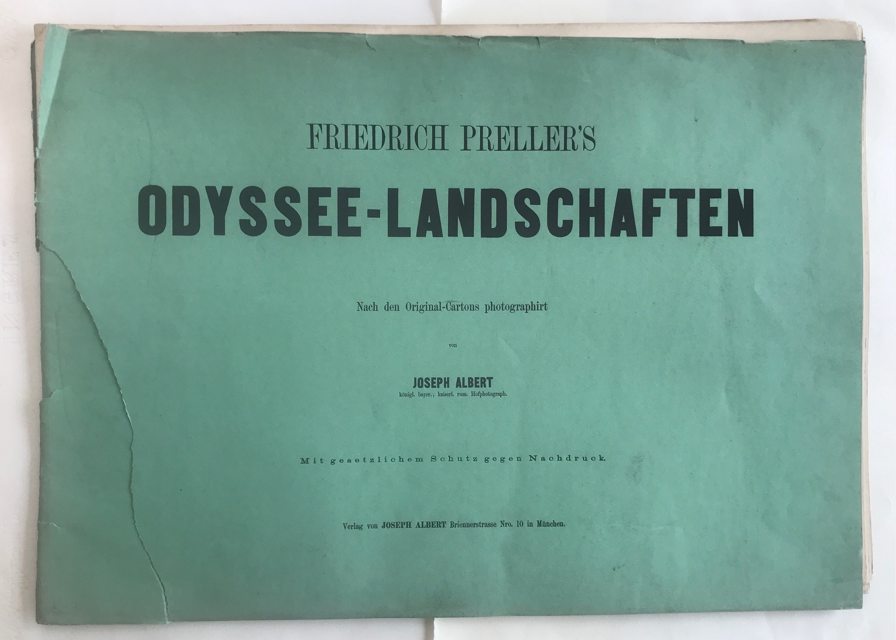 Miniature du produit Odyssee Landschaften. 16 photographies à partir des dessins de Friedrich Preller's. 1863.