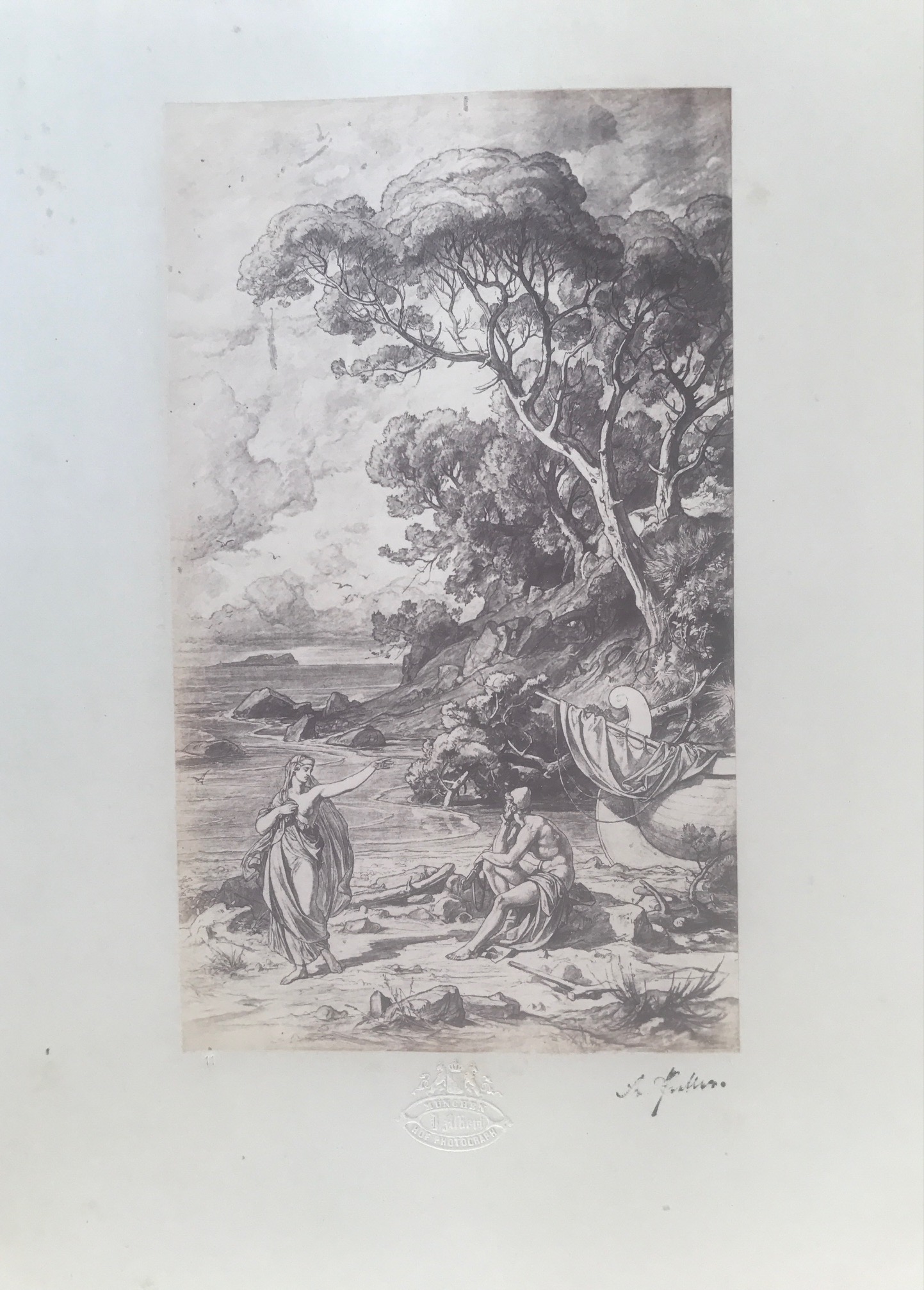 Miniature du produit Odyssee Landschaften. 16 photographies à partir des dessins de Friedrich Preller's. 1863.