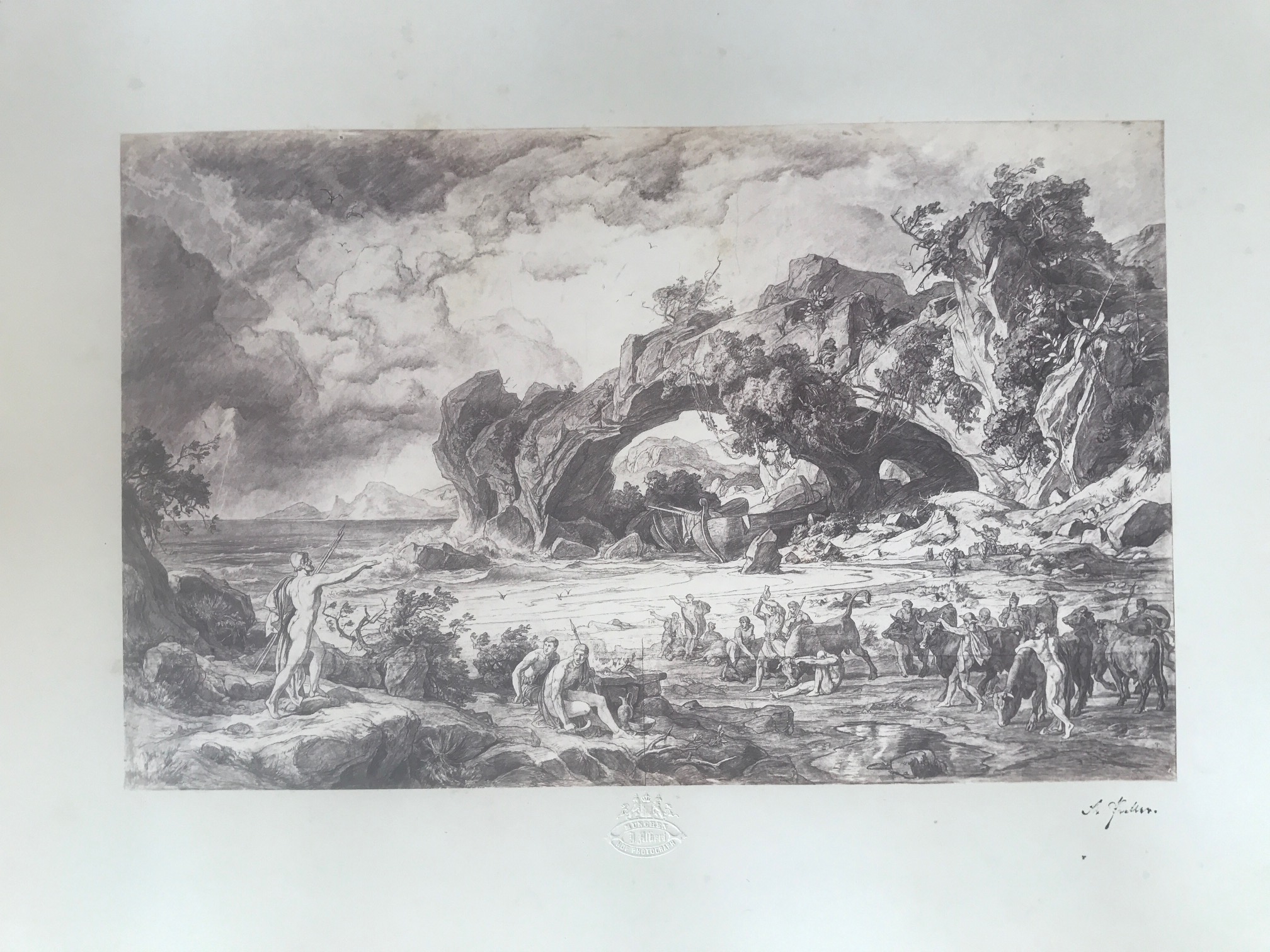 Miniature du produit Odyssee Landschaften. 16 photographies à partir des dessins de Friedrich Preller's. 1863.