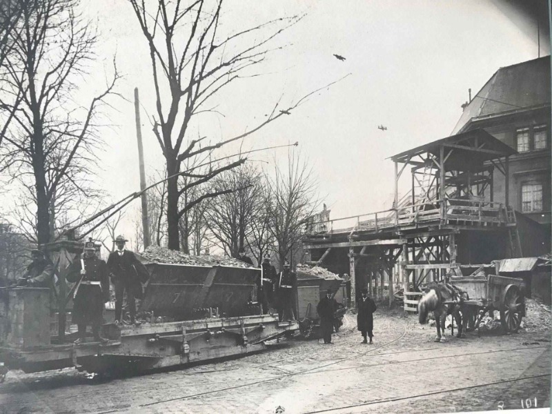 Image du produit Travaux du Metropolitain de Paris. Extension de la ligne 3. 3 photographies aristotypes, vers 1910